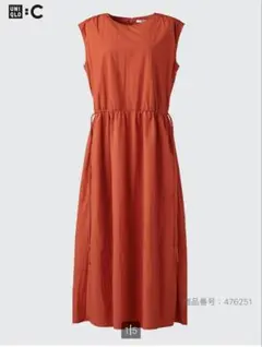 UNIQLO ノースリーブロングワンピース レッド