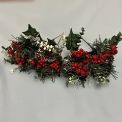 クリスマススワッグ 赤と緑の装飾 約30cm ×4個