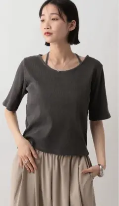 ローリーズファーム　半袖Tシャツ バックリボン付き