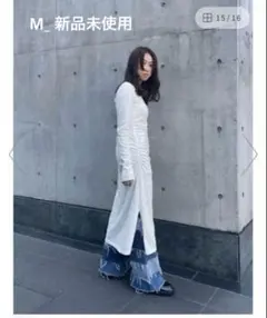 【M_】 TUCK KNIT ドレス