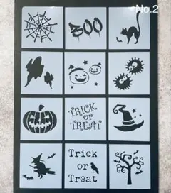 ステンシルシート　ハロウィン　No.2