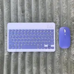 新品未使用　Bluetooth キーボード＋マウス　パープル　ワイヤレス