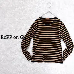 【RoPP on Gi】ボーダーシャツ　カットソー　長袖　SS〜S トップス