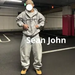 Sean Johnショーンジョン　ジップパーカー　グレーパーカー　フーデBBOY