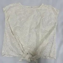 さらにお値下げ studio CLIP ホワイトレースTシャツ 半袖