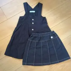 hakka kids ジャンバースカートとスカート 100cm ネイビー