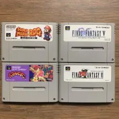 起動確認済みスーパーファミコン 4本セット