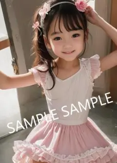 AI 美女ポスター　A４サイズ　2枚セット　写真印画紙　ロリ　17