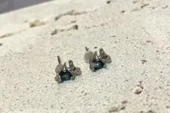 天然石 ロンドンブルートパーズ ピアス