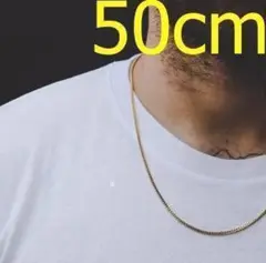 特別価格‼ゴールドネックレス 2mm50cm ベネチアチェーン ステンレス