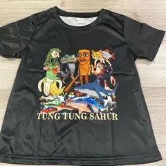 イタリアンブレインロット アニメTシャツ 黒