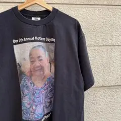 USED USA古着 黒 フォトプリント 半袖Tシャツ XL vintage