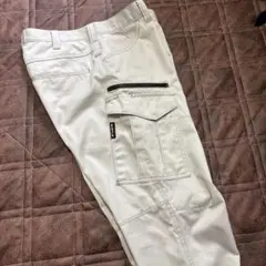 【美品】BURTLE 1702 カーゴパンツ シルバー　L