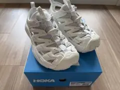 【美品】HOPARA ホパラ　ホカ　HOKA 白　ホワイト　サンダル
