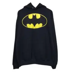 BATMAN バットマン　スウェットパーカー　デカロゴ　オフィシャルアイテム　黒