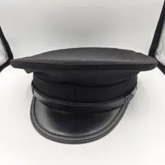 未使用品 警備 制帽 ブラック 警備員 メッシュ　帽子 58号