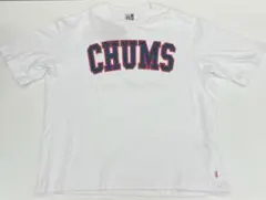 CHUMS ロゴ Tシャツ ホワイト オーバーサイズ