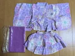 メゾピアノ　mezzo piano　80サイズ　浴衣　浴衣ドレス　ベビー