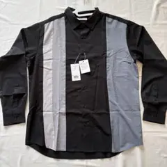 新品★THE ՏᕼOᑭ TK★TRスウィッチングシャツ XL ブラック