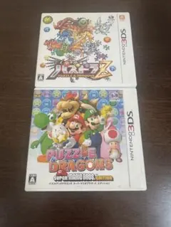 3DSソフト　パズドラＺ、パズル&ドラゴンズスーパーマリオブラザーズエディション