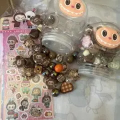 LABUBUビーズとシールセット