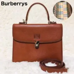 極美品 バーバリー ノバチェック レザー 2way ハンドバッグ ショルダー