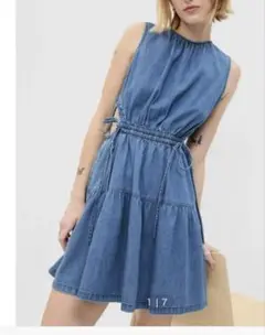 GAP♡海外モデル着♡大人可愛いデニムミニワンピース XXS