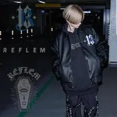 REFLEM PUレザースタジャン