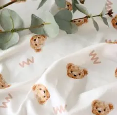 クマ生地　　かわいい生地　　くま柄