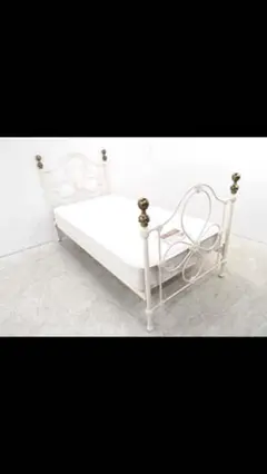 G863\" LAURA ASHLEY シングルサイズ ベッド マットレスセット クイーン】ワイルドメドウ柄 マットレスカバー（ベッド・寝具