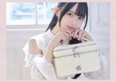 【新品未使用】ミシェルマカロン　ノベルティ　ツイードメイクバニティポーチ