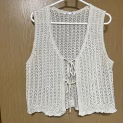 GU メッシュ トップス 白