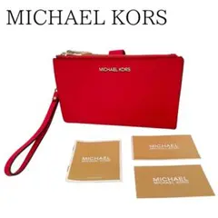 美品 MICHAEL KORS 財布 長財布 折財布 ストラップ付