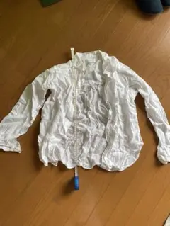 ユニクロ　リネンシャツ　ホワイト