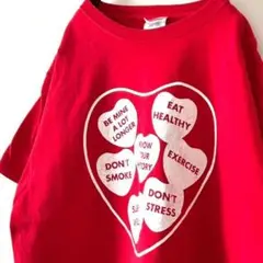 ポート&カンパニー ラブ ユア ハート Tシャツ XL レッド 赤 古着