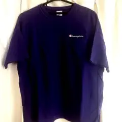 Champion 紫 Tシャツ ポケット付き