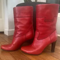 期間限定価格♡celine⭐︎REDミドルブーツ⭐︎