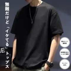 メンズ トップス 半袖 tシャツ L 黒 半袖シャツ 服 無地 おしゃれ 夏服