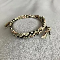 ミサンガ　アンクレット　黒　茶系