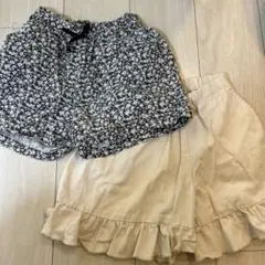 裏地なし　ショートパンツ2組