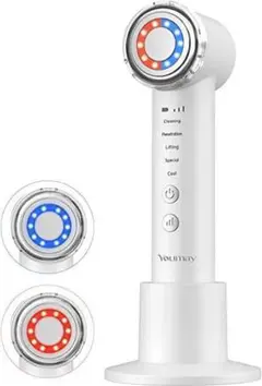 Youmay 美顔器 フェイスケア 温冷ケア EMS 目元ケア 赤・青光エステ