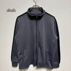 ●slash ジャージ上（M）メッシュ　スポーツ　グレー　メンズ