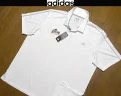 【大きい】3XL-4XL日本サイズ位新品アディダUS限定3本ライン特注ポロシャツ