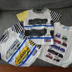 列車デザイン Tシャツ90 3枚セット　クレードスコープ　トーマス