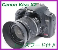 Canon EOS kiss X2 18-55㎜標準レンズとレンズフード付♪