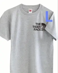 阪神タイガース　応援 Tシャツ　応援グッズ　THE TIGER FACE グレー