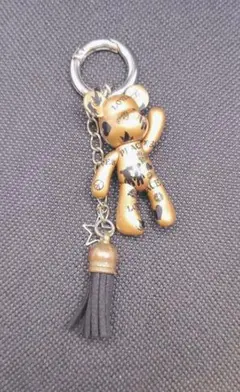 キーホルダー　キーリング　クマ　ゴールドベアー