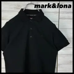 3328 mark&lona ポロシャツ　マーク　アンド　ロナ　刺繍ロゴ　ドクロ