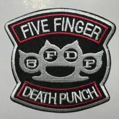 Five Finger Death Punch 刺繍パッチ ナックル ROCK