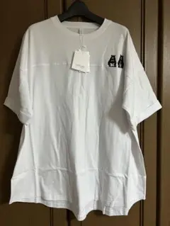 ルピリアン　ひょっこりクマさんオーバーサイズTシャツ　ホワイト